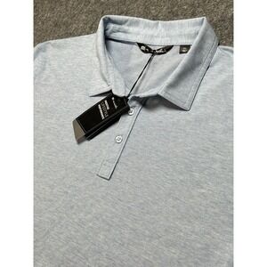 Travis Mathew‎ Polo Men 2XL Blue Short Sleeve Golf  Pima Cotton Polyester Blend
